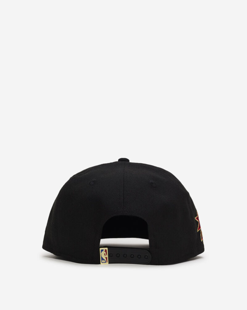 New Era 9Fifty Philadelphia 76ers Metallic Snapback Hat 60914579 Black 3