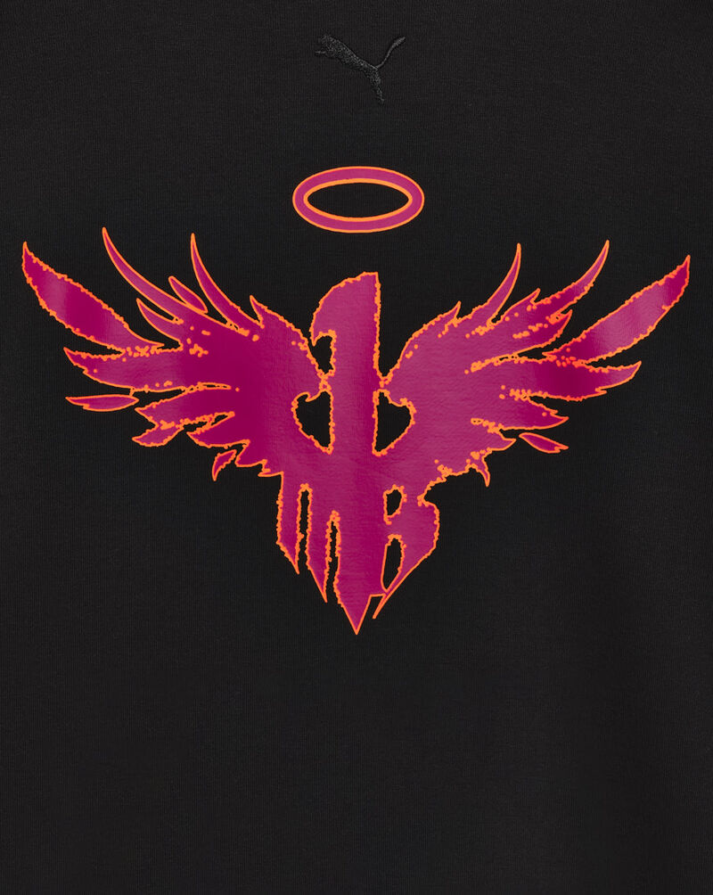 Puma Grade School Melo X Super Nova CTN Fleece Zip-Up Hoodie  PSP26M9Z-21367 Black 4