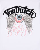 Von Dutch Kids' Eyeball Backhit Graphic Tee VND9E0199 White 2