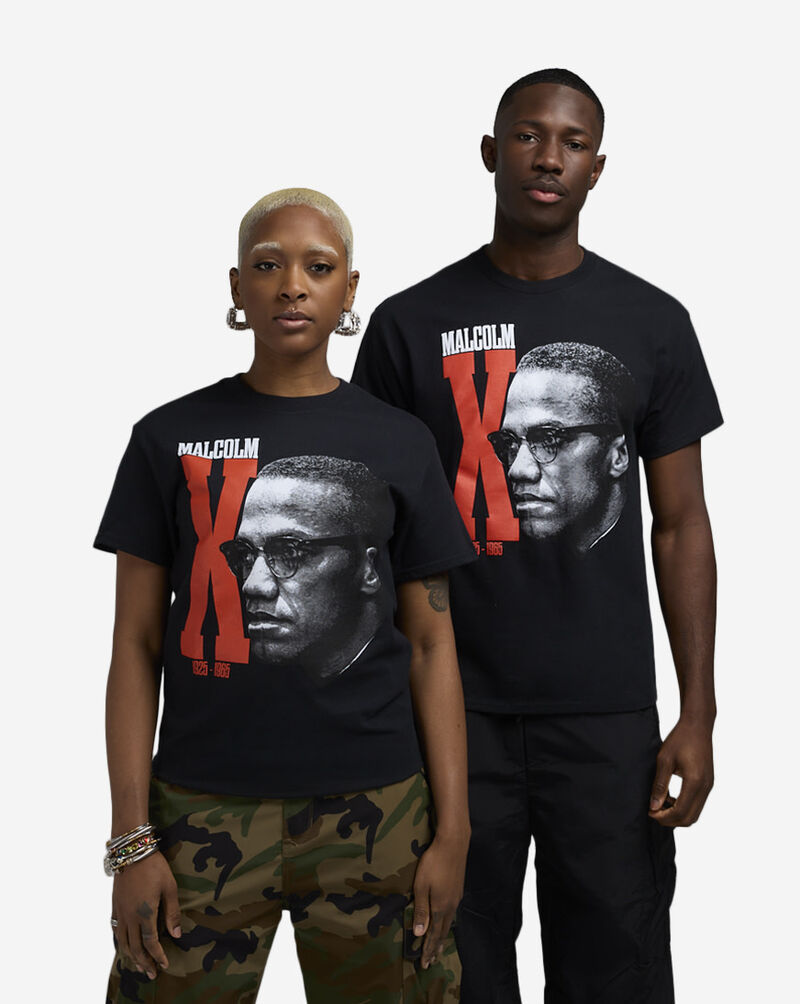 Graphic Tees Malcom X Face Tee MAL1040XX Black 1