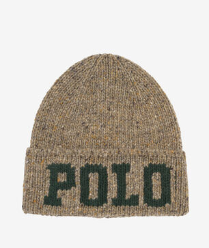 Intarsia-Knit Merino-Wool-Blend Beanie