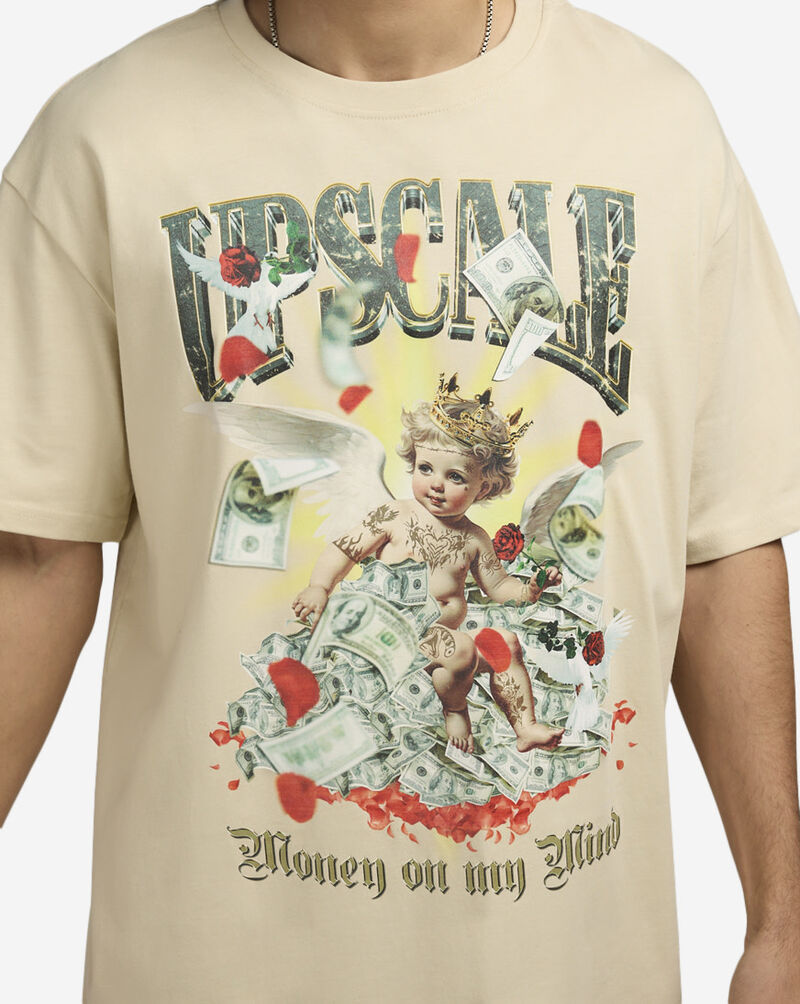 Upscale Throne of Stacks Tee MTUS218-00208 Beige 3
