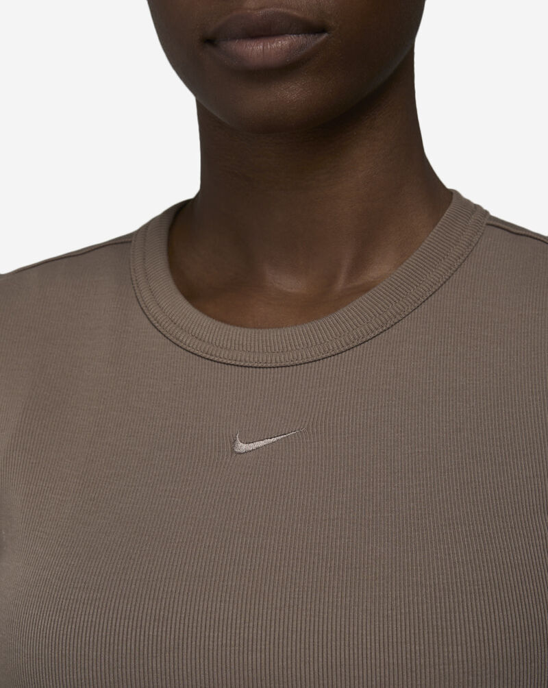 Nike NSW Chill Knit Cutout T-Shirt HJ0719-233 Brown 3