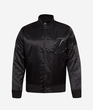 Los Angeles Lakers Triple Black Satin Jacket