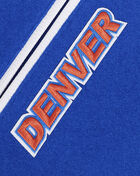 PRO STANDARD Denver Broncos Retro Classic Rib Wool Varsity Jacket FDB643428-RYO Blue 4