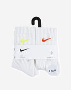 Nike Little Kids' Dri-FIT Performance Basics 6Pk Crew Socks UN0019-F68 White 4