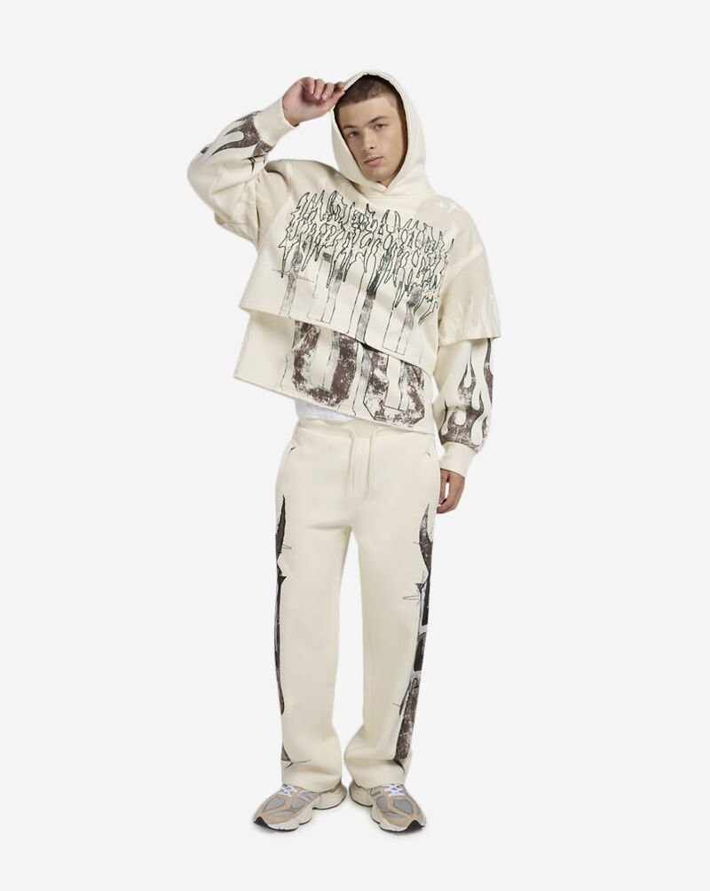 Smoke Rise Unbreakable 2 Fer Hoodie FO25617SN-CHA cream 4