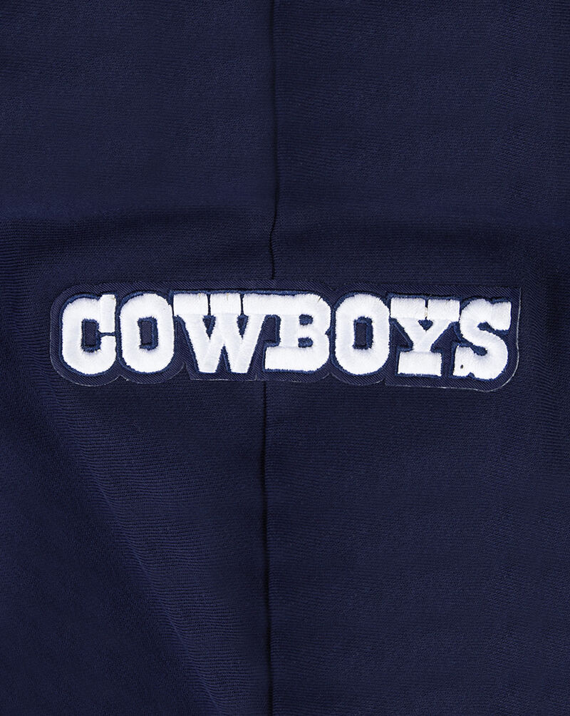 PRO STANDARD Dallas Cowboys Wingspan Fleece Cropped Pull Over Hoodie FDCC410629-MDN Blue 2