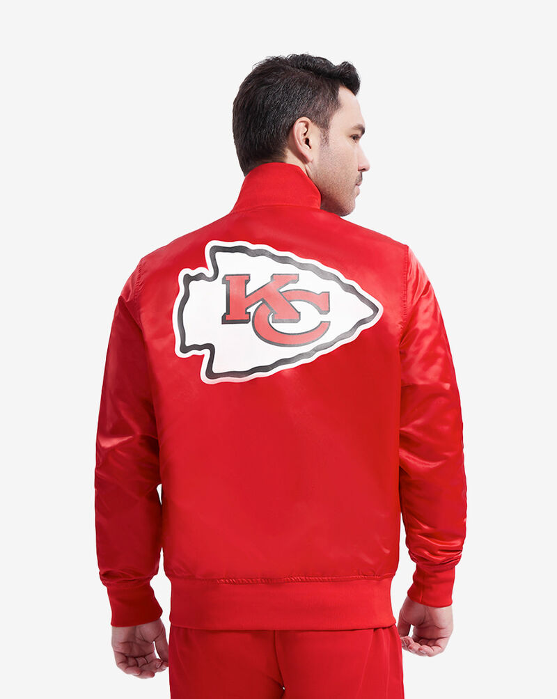 PRO STANDARD Kansas City Chiefs Big Logo Satin Jacket FKC6410196-RED Red 2