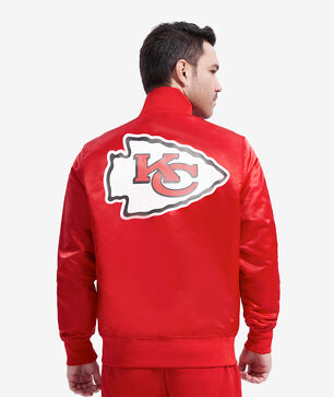 Kansas City Chiefs Big Logo Satin Jacket