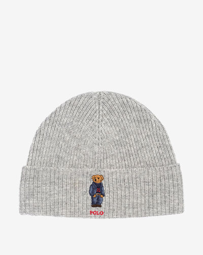 Solid Denim Bear Beanie