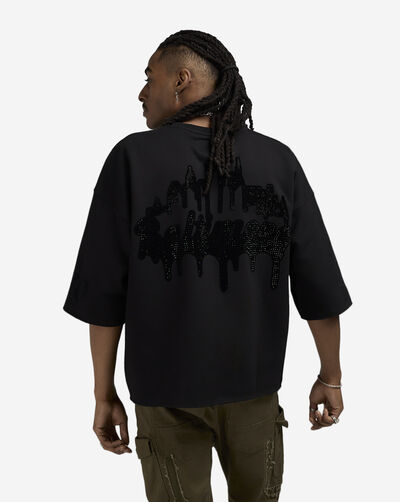 Baltimore Rhinestone Crop Sweatshirt