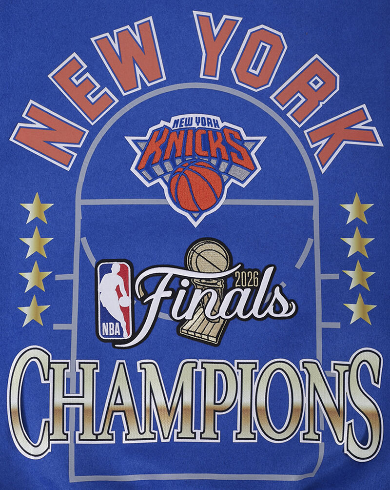 PRO STANDARD New York Knicks Championship Wool Varsity Jacket BNK6517766-ROR Blue 4
