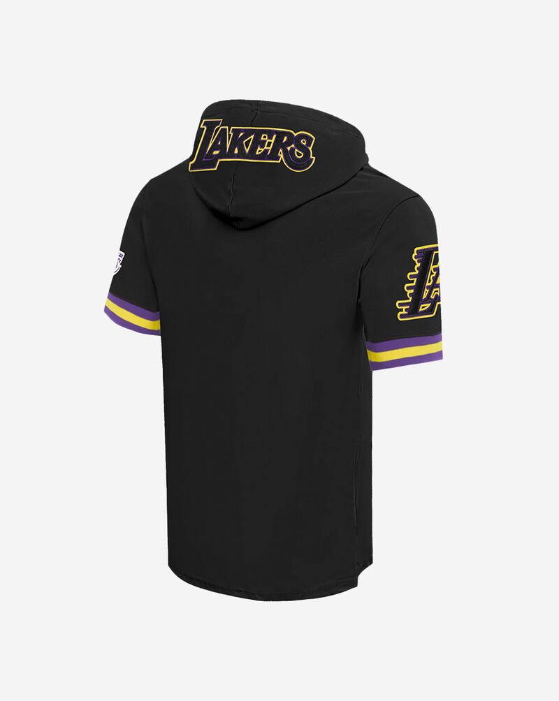 PRO STANDARD Los Angeles Lakers James Short Sleeve Hoodie BLL1515626-BLK Black 3