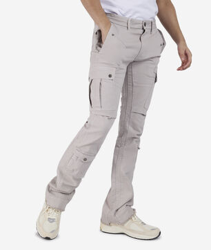 Stacked Twill Cargo Pants