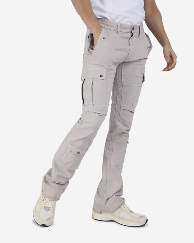 Stacked Twill Cargo Pants