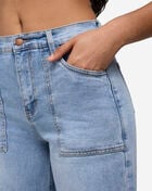 Light Washed Cuffed Denim