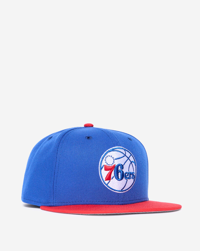 New Era 59Fifty Philadelphia 76ers 2 Tone Fitted Hat 70343610 Blue 1