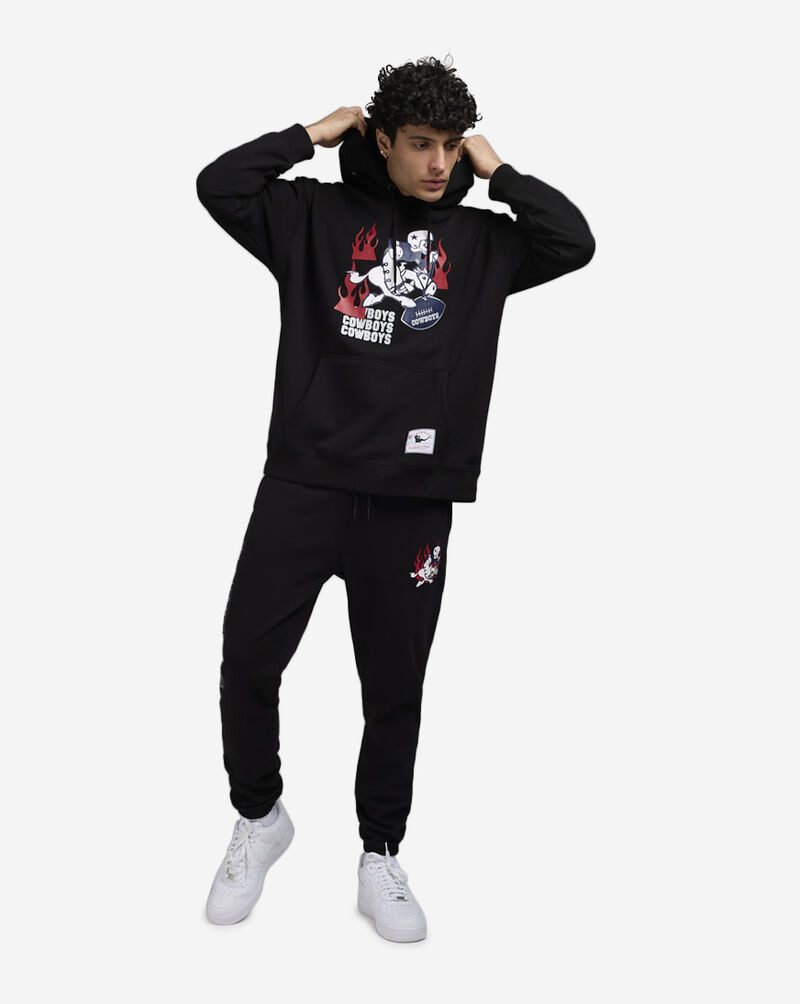 Mitchell  Ness NFL Cowboys Oversized Hoodie TH8916-DCOBLCK Black 4