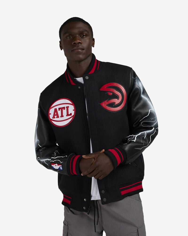 PRO STANDARD Atlanta Hawks Lightning Jacket BAH6517043-BRK Black 1