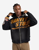 Decibel Patch Work Fleece Hoodie  DECKT127-BLK Black 1