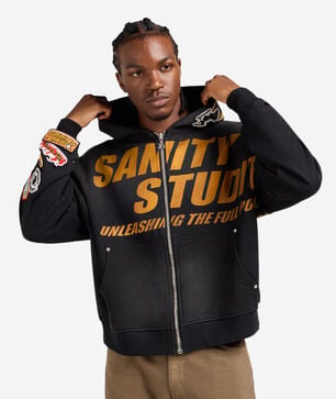 Patch Work Fleece Hoodie 