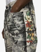 Floral Printed Denim Jeans