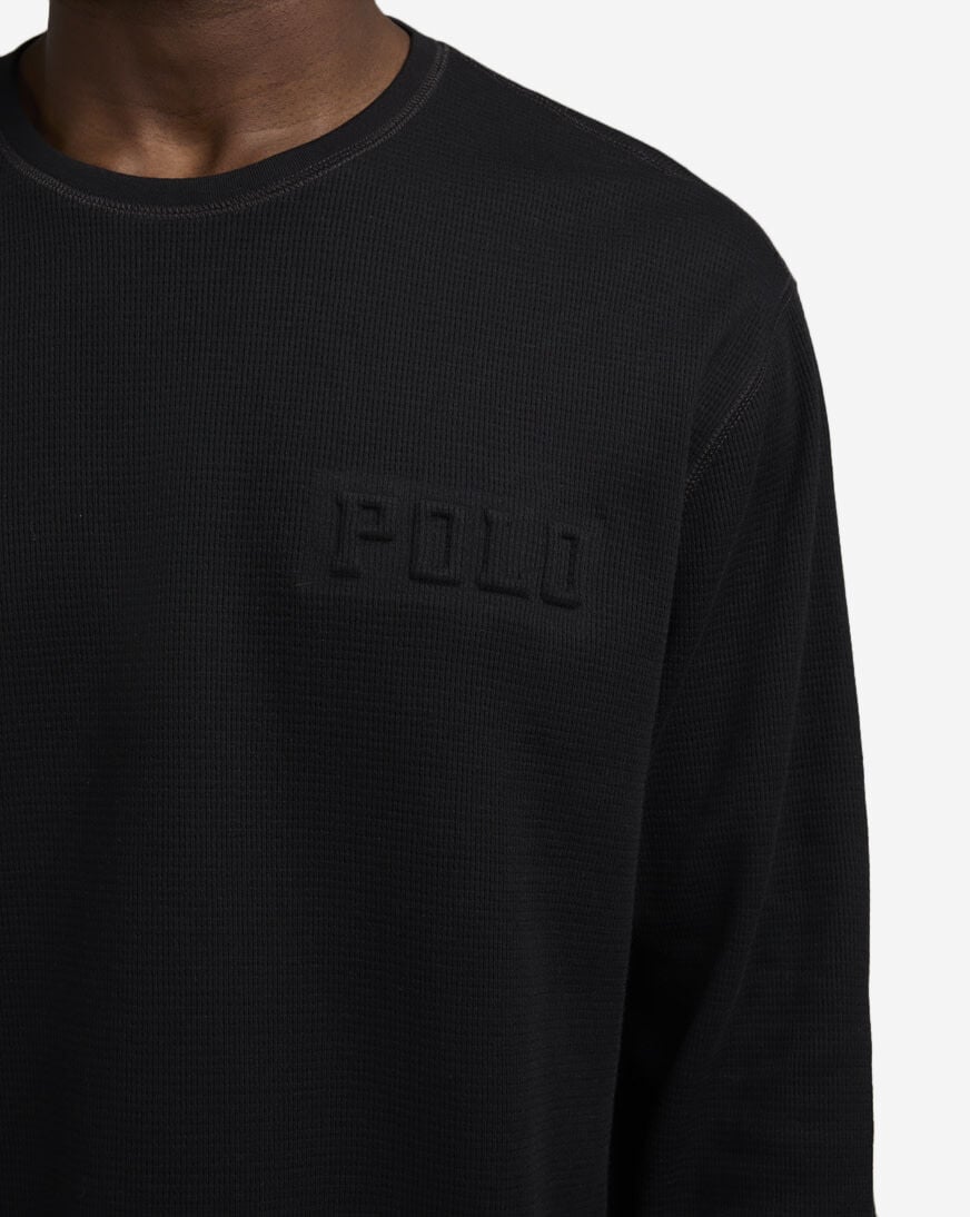 Shop Polo Ralph Lauren Embossed Thermal PWLE2F-AA8V black | SNIPES USA