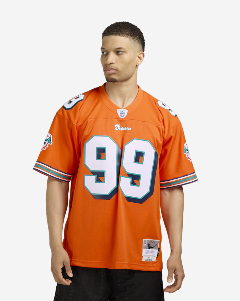 Mitchell  Ness Miami Dolphins Taylor Legacy Player Jersey LGJYLG18066-MDOORAN04JTA Orange 1