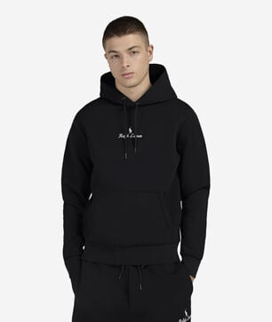 Tech Graphic Embroidery Script Hoodie