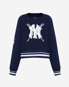 New York Yankees Mashup Rib Crewneck 