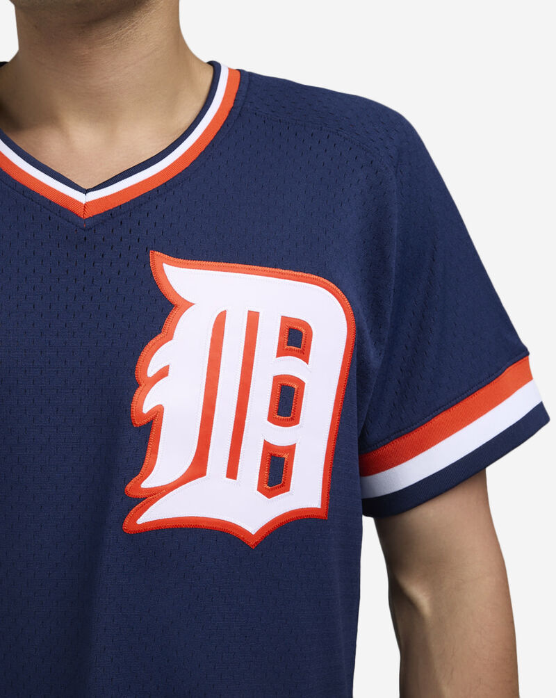 Mitchell  Ness Detroit Tigers Trammell Authentic Batting Practice Jersey ABPJ3012-DTI84ATRNAVY Blue 3