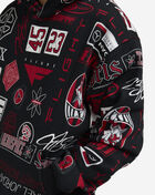 Jordan Brooklyn Essentials AOP Logo Hoodie HM7254-010 Black 3