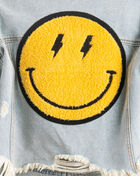 Yellow Smiley Denim Jacket