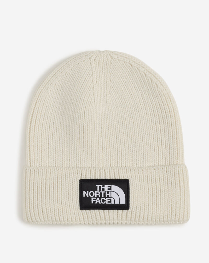 The North Face TNF Logo Box Cuffed Beanie NF0A8CHE-QLI White 1
