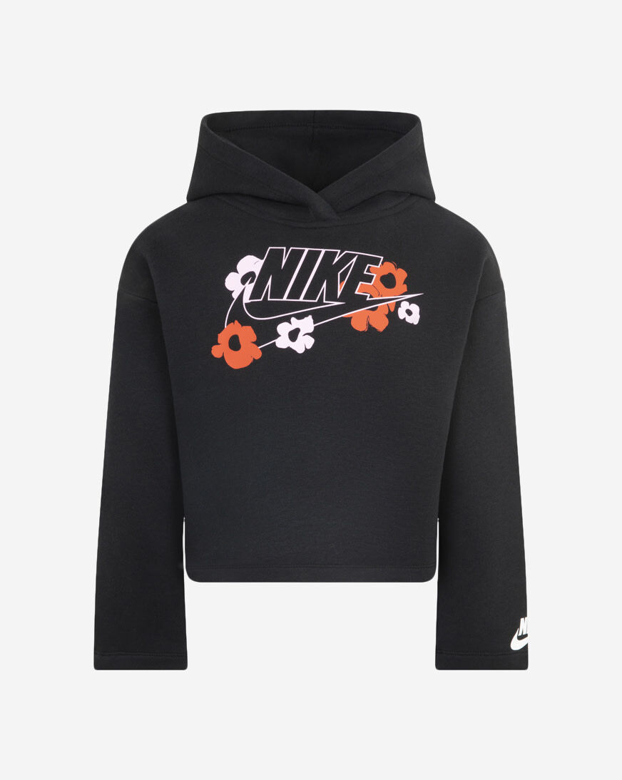 Shop Nike Pre-School Floral Graphic Hoodie 36L808-023 black