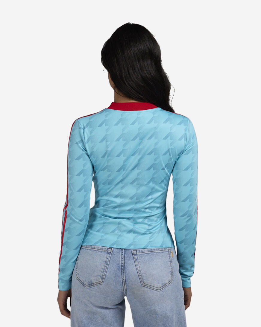 Shop adidas Graphic Football AOP Bodycon Long Sleeve Jersey JW0271