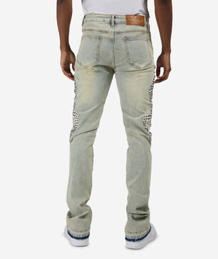 Western Embellished Stacked Jeans