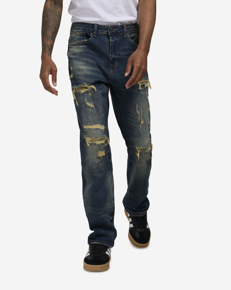 Smoke Rise Straight Washed RR Jeans JP23241SNZ-BLU Blue 1