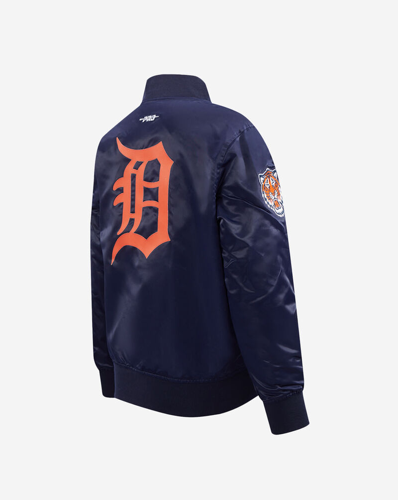 PRO STANDARD Big Kids' Detroit Tigers Classic Satin Jacket LDTB6315038-MDN Blue 3