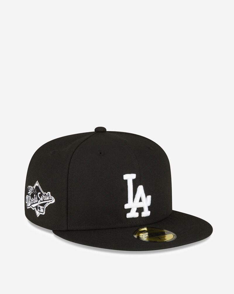 black la dodgers fitted hat world series