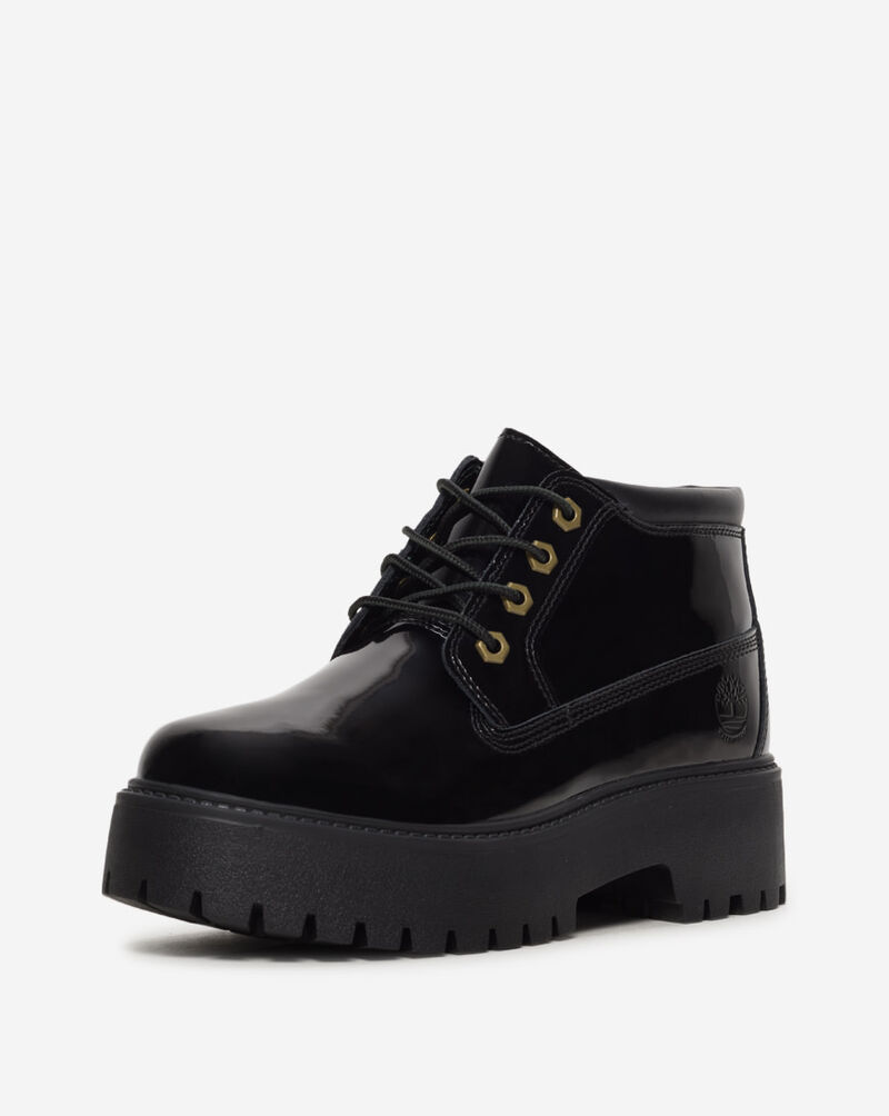 Timberland Patent Leather Stone Street Platform Chukka TB0A2HA9EL6 Black 2