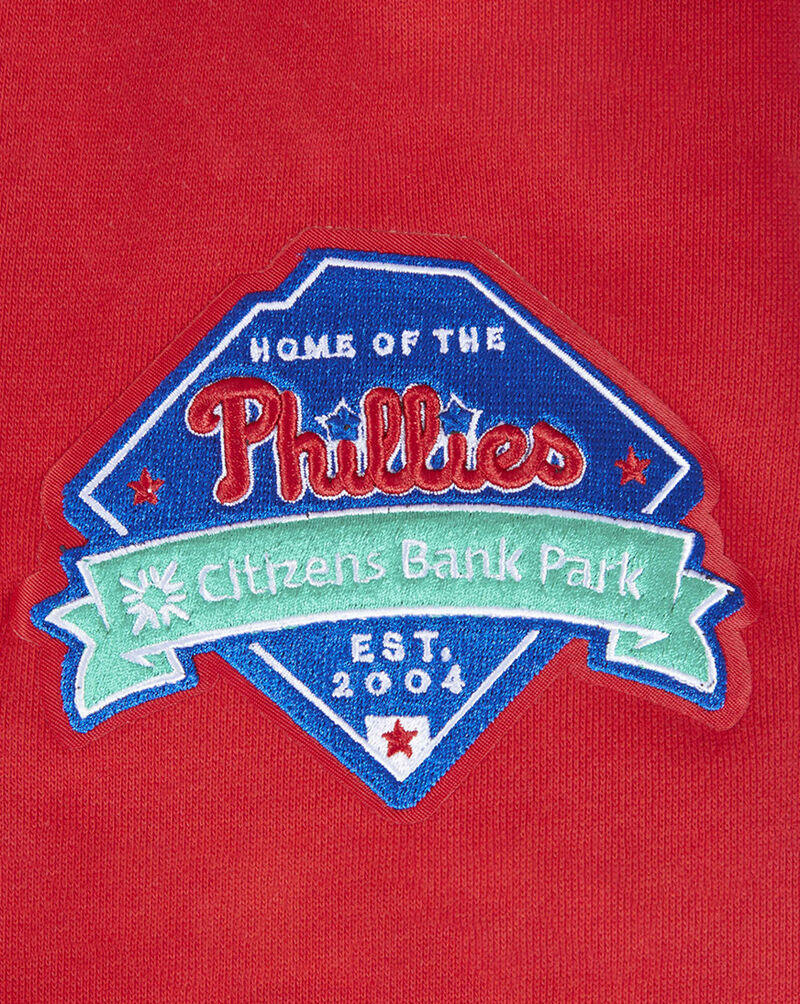 PRO STANDARD Philadelphia Phillies Mash Up Rib Fleece Crewneck LPH5314675-RED Red 4