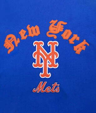 New York Mets Old English Pullover Hoodie