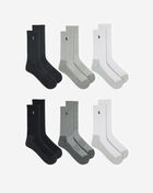 6-Pack Contrast Sole Crew Socks