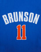 PRO STANDARD New York Knicks Jalen Brunson #11 Classic Player Name and Number Cropped Pullover Hoodie BNKC516805-RYB Blue 2