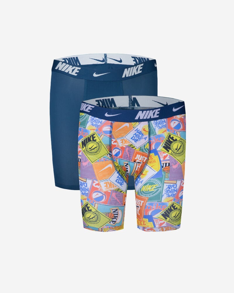 Nike Big Kids' 2PK Printed Boxer Briefs 9N1022-C00 Multi 1