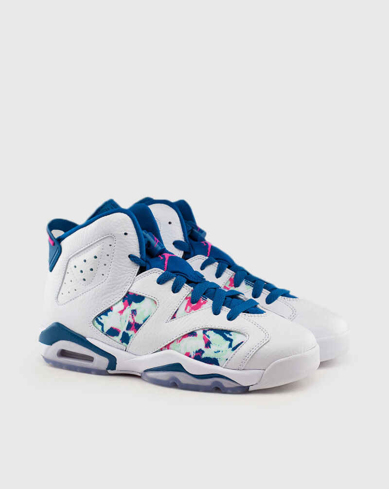 Jordan Grade School Retro Air Jordan 6 "Green Abyss" 543390-153 White 1