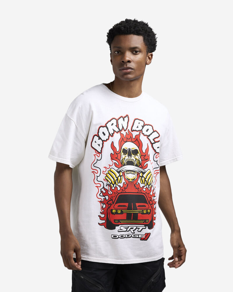Graphic Tees Born Bold Hellcat Skull Tee DOD1520XX Beige 1