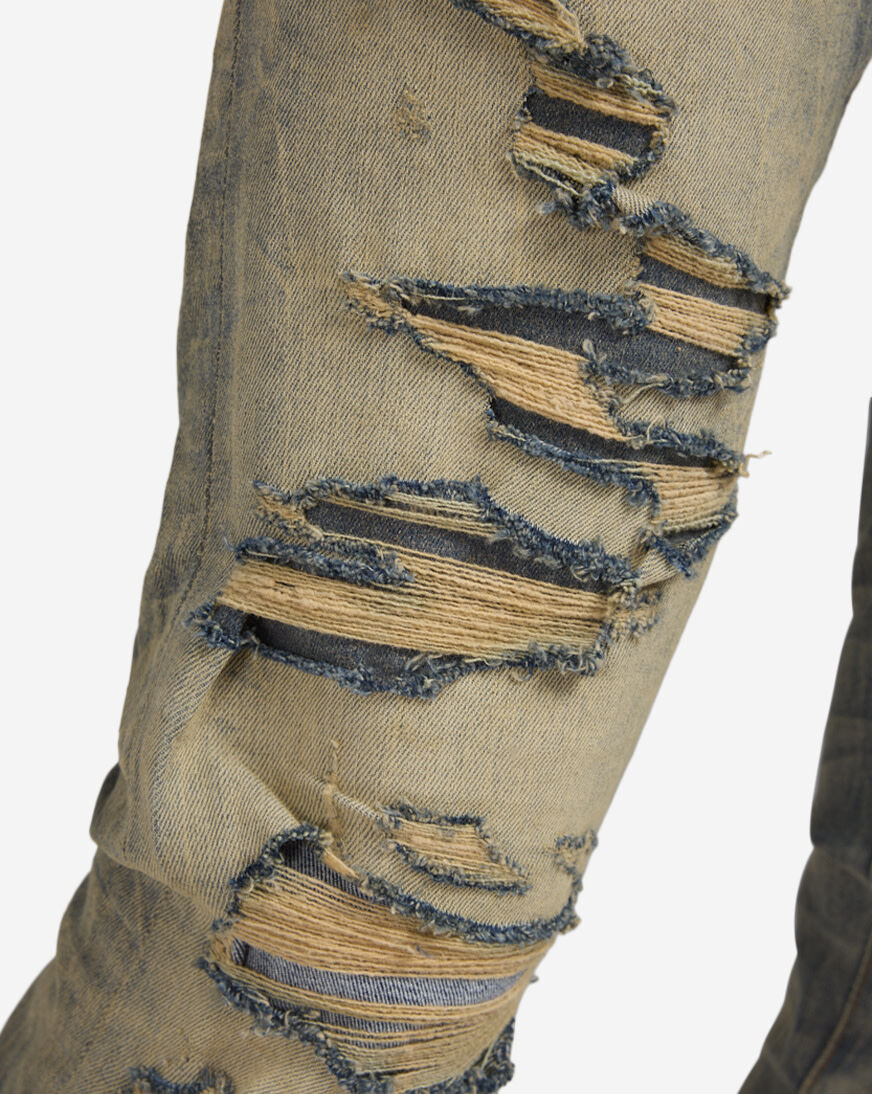 Shop Jordan Craig 5Pkt Rip Repair Jeans JS3208-DES brown | SNIPES USA